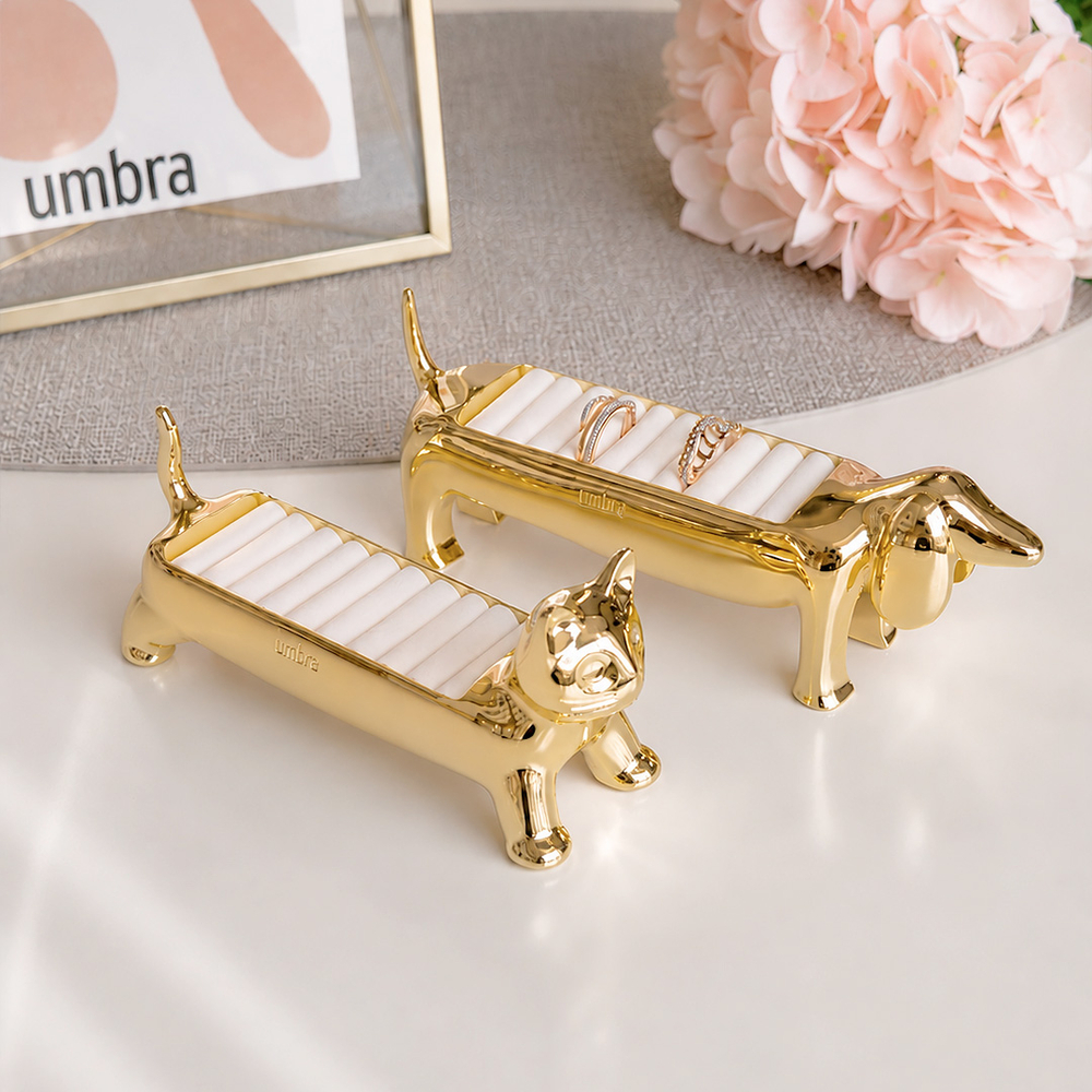Держатель для колец Dachsie, латунь, Umbra