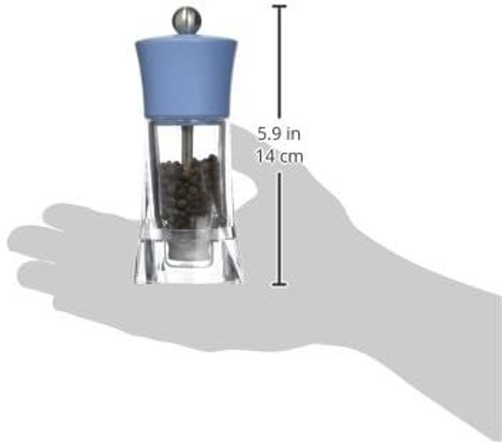 Мельница для перца 14см Oleron Peugeot, акрил+голубой акрил,