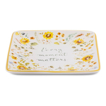 Тарелка пирожковая квадратная 15х15 см Certified Int. Подсолнухи, Каждое мгновение значимо