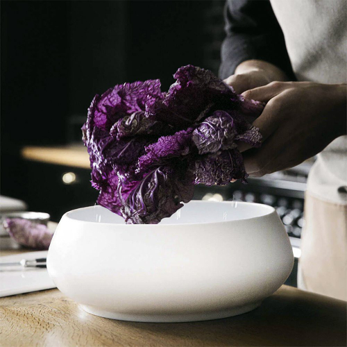 Салатник 28 см Guy Degrenne Bahia Pierre De Lune белый