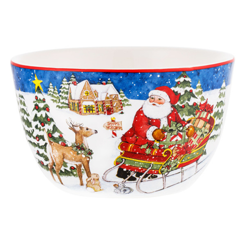 Салатник индивидуальный Зайчонок и бельчонок 13 см Certified Int. Мастерская Санта-Клауса