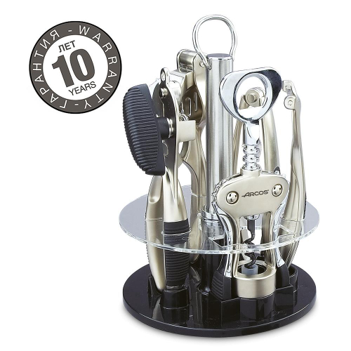 Набор кухонных принадлежностей в подставке, 6 предметов, 6045, Kitchen gadgets, Arcos