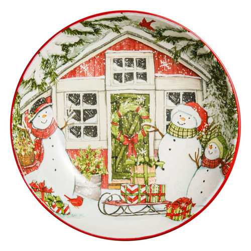 Блюдо для пасты 33 см Certified Int. Дом снеговика