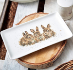 Блюдо "Забавная фауна. Крольчата", Wrendale Designs, Royal Worcester