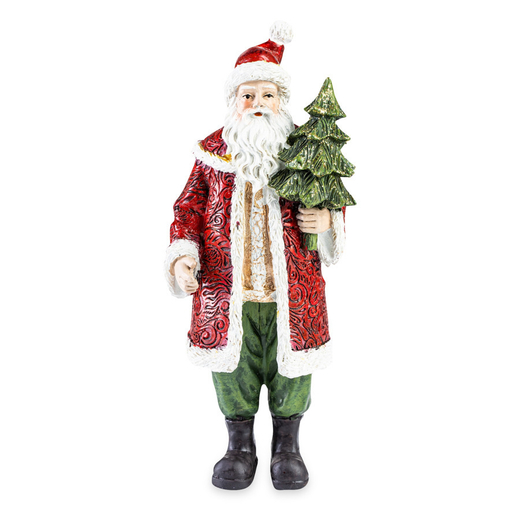 Фигурка новогодняя 21.5 см, Noel Санта с елочкой, Lamart