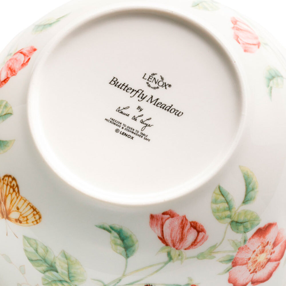 Салатник фарфоровый 1л, 17 см, LEN788576, Бабочки на лугу, Lenox
