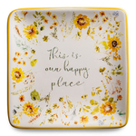 Тарелка пирожковая квадратная 15х15 см Certified Int. Подсолнухи, Наше счастливое место