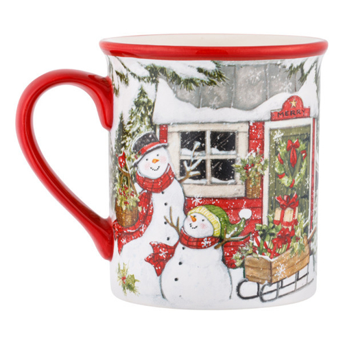 Кружка Два снеговика 470 мл Certified Int. Дом снеговика
