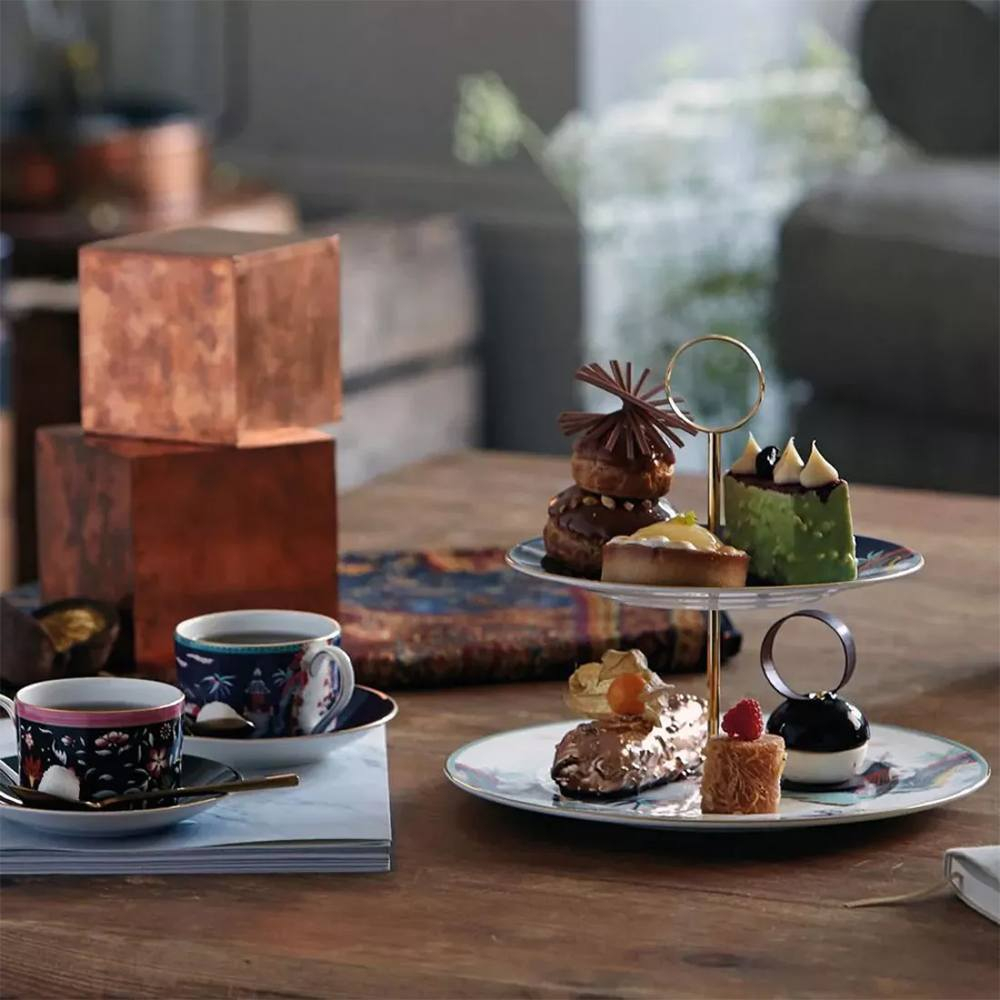 Кружка Wedgwood Вандерласт Пагода 300 мл, синяя, фарфор