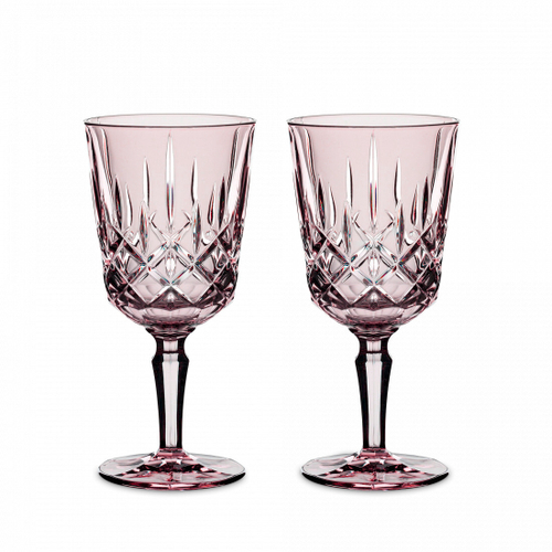 Набор фужеров 2 шт, 355 мл для красного и белого вина, розовый, Noblesse, Nachtmann