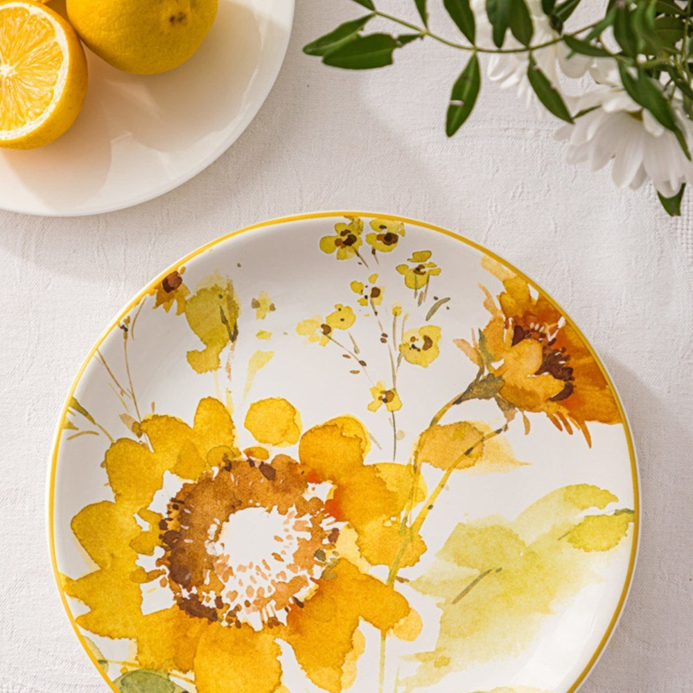 Тарелка закусочная 23 см Certified Int. Подсолнухи-4