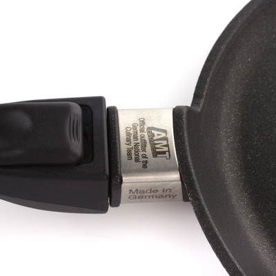 Алюминиевая сковорода с антипригарным покрытием для индукционных плит AMT I-526, 26 см, Frying Pans Titan, АТМ в онлайн-магазине качественной посуды с быстрой доставкой по России Этикет