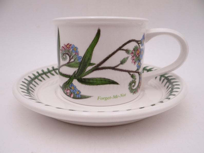 Чашка чайная с блюдцем Portmeirion "Ботанический сад. Незабудка" 200мл