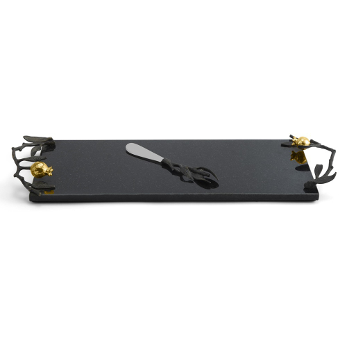 Доска для сыра с ножом Michael Aram Гранат 44х15 см, гранит