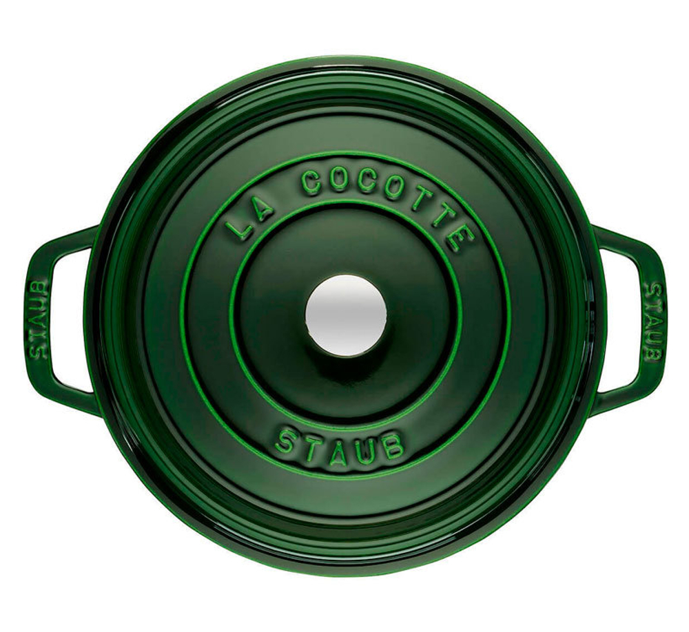 Купить Кокот круглый, 5,25 л, 26 см, зеленый базилик, La Cocotte, Staub в онлайн-магазине Этикет