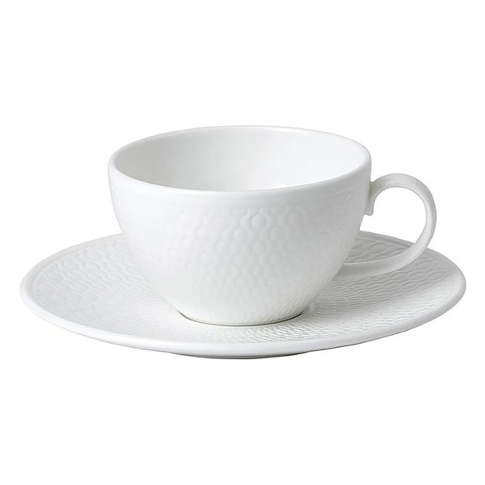 Чашка чайная с блюдцем Wedgwood Джио 260 мл, фарфор