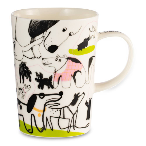 Кружка 450 мл Mix&Match Синергия Собаки бывают разные, белая ручка
