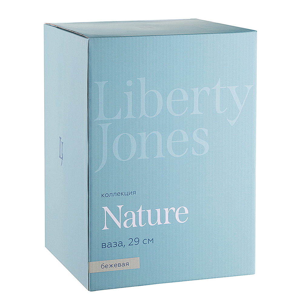 Ваза Nature, 29 см, бежевая, Liberty Jones