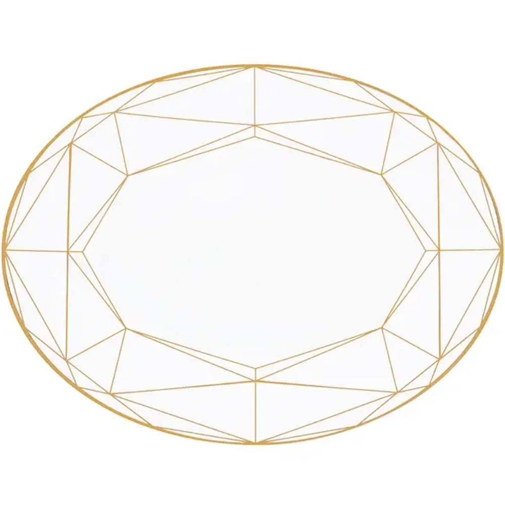 Блюдо овальное 36 см Gem Cut, Prouna