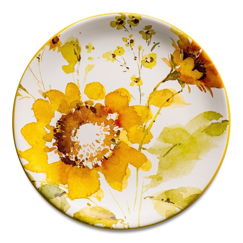 Тарелка закусочная 23 см Certified Int. Подсолнухи-4