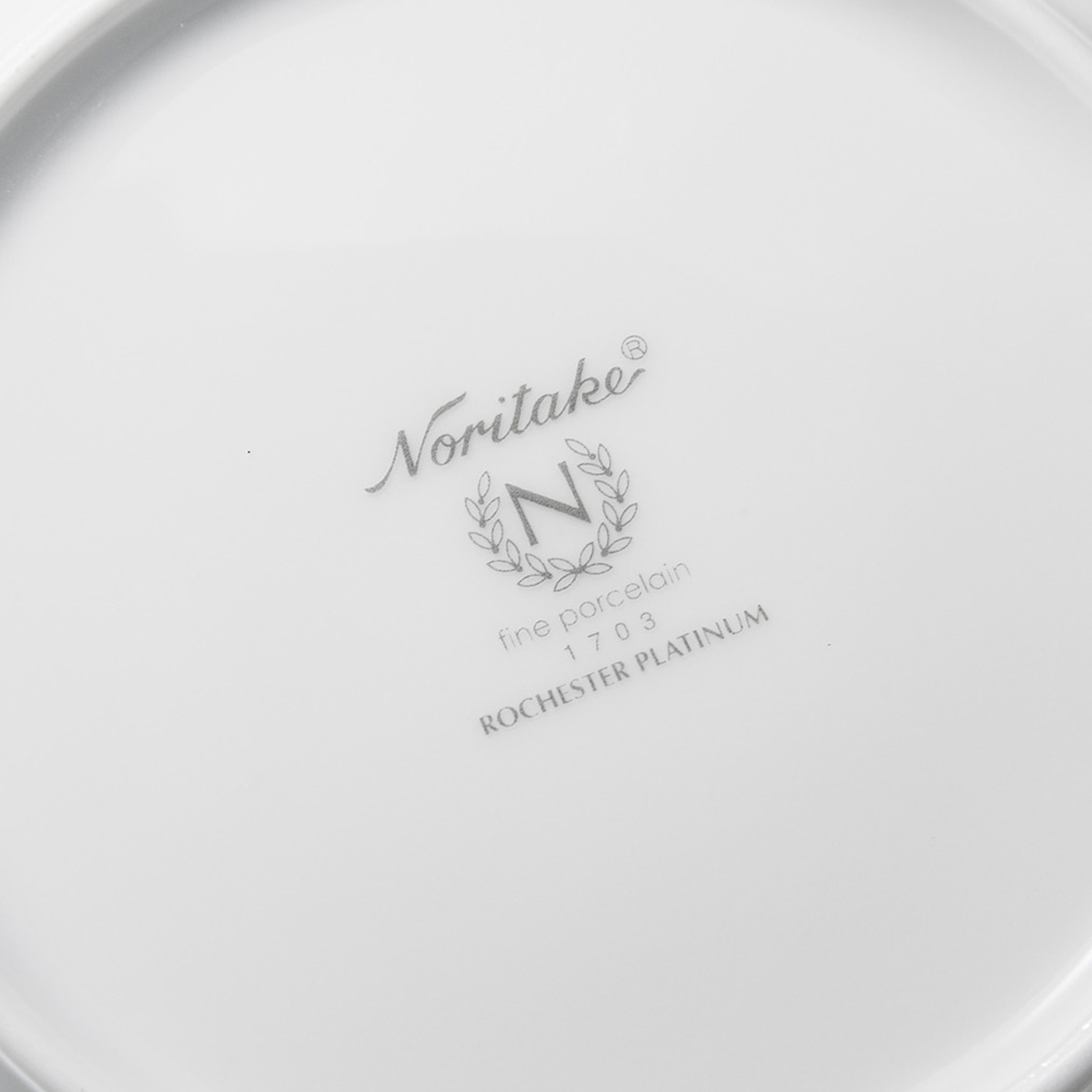 Тарелка десертная Noritake Рочестер Платиновый кант 16 см