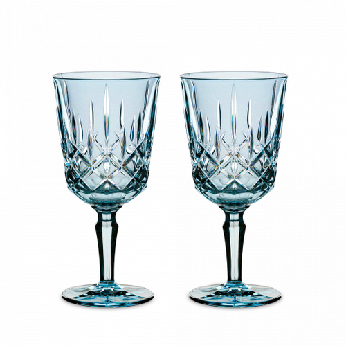 Набор фужеров 2 шт, 355 мл для красного и белого вина, голубой, Noblesse, Nachtmann