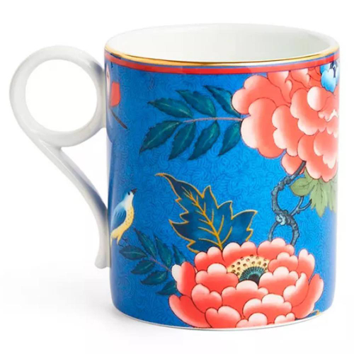 Кружка Wedgwood Пионы 240 мл, фарфор, синяя