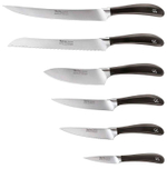 Набор 6 ножей и точилка в подставке, Signature Knife, Robert Welch