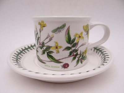 Чашка чайная с блюдцем Portmeirion "Ботанический сад. Желтый жасмин" 200мл