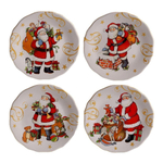 Тарелка закусочная Мешок подарков 23 см Certified Int. Винтажный Санта