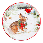 Тарелка хлебная Заяц 15 см Certified Int. Зимний лес