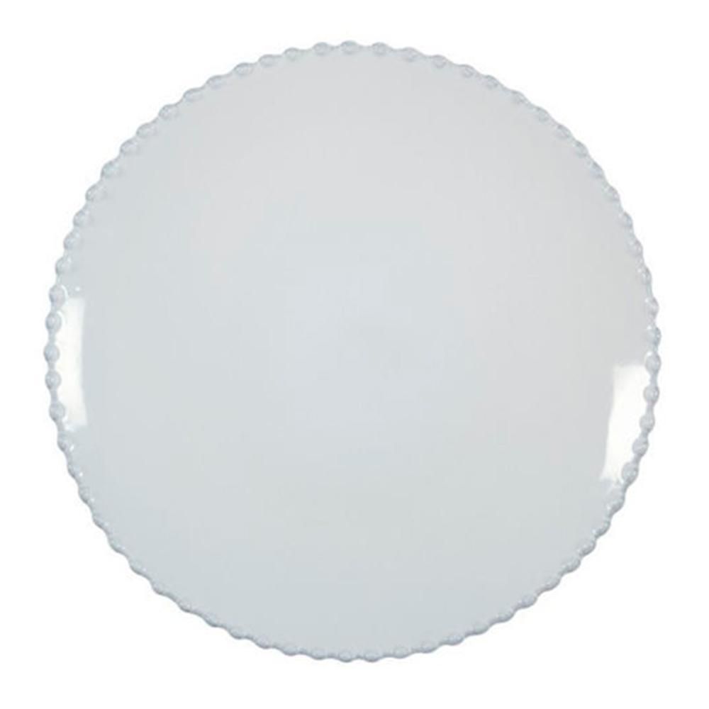 Тарелка салатная 22 см Costa Nova Pearl White белая