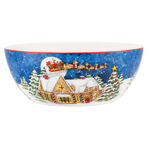 Салатник 25 см Certified Int. Мастерская Санта-Клауса