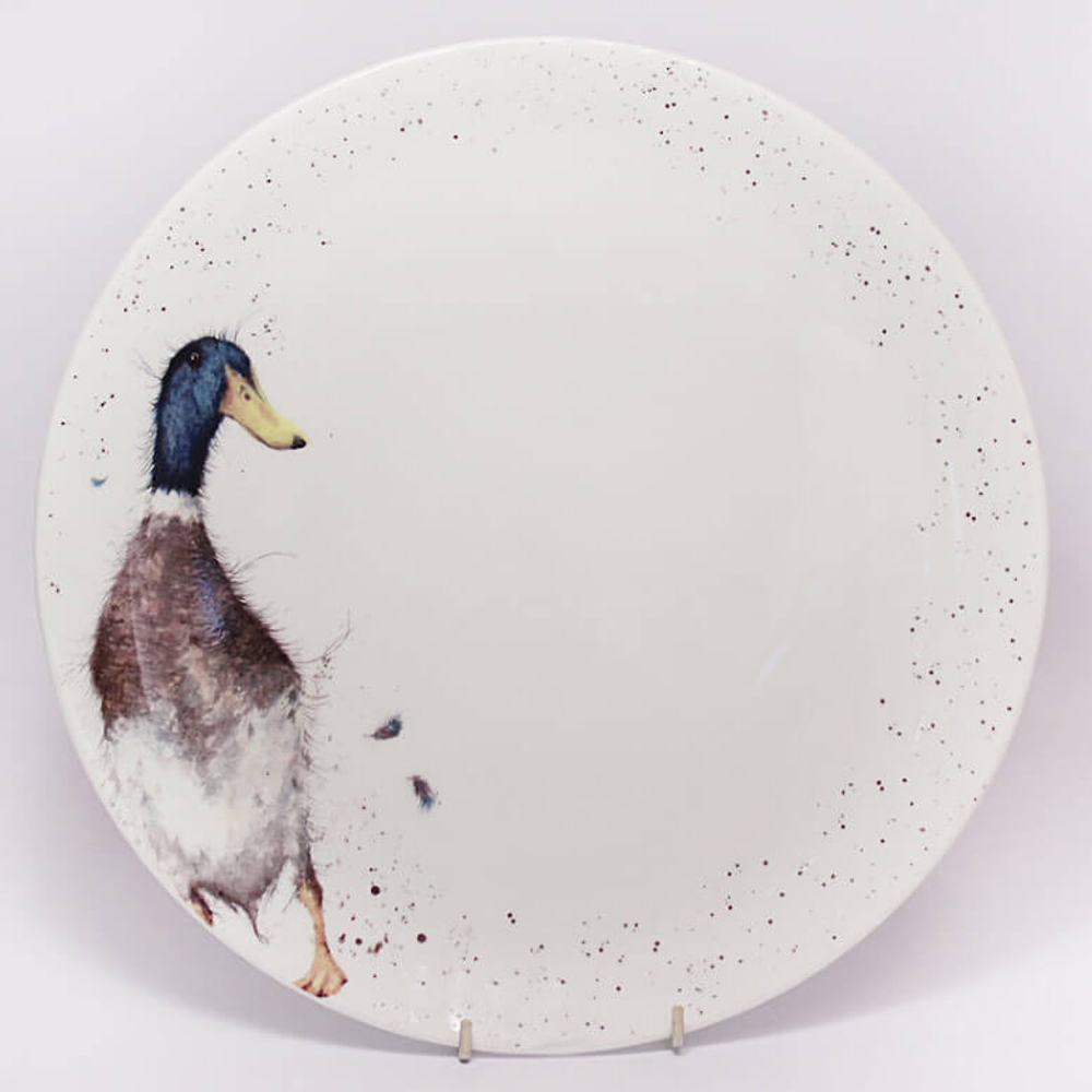 Тарелка обеденная  "Забавная фауна. Утка",  27 см, Royal Worcester