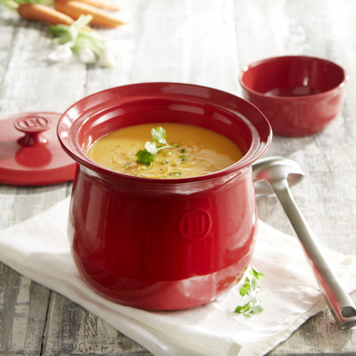 Кастрюля керамическая для супа, гранат, 4 литра, 22,5 см, Emile Henry