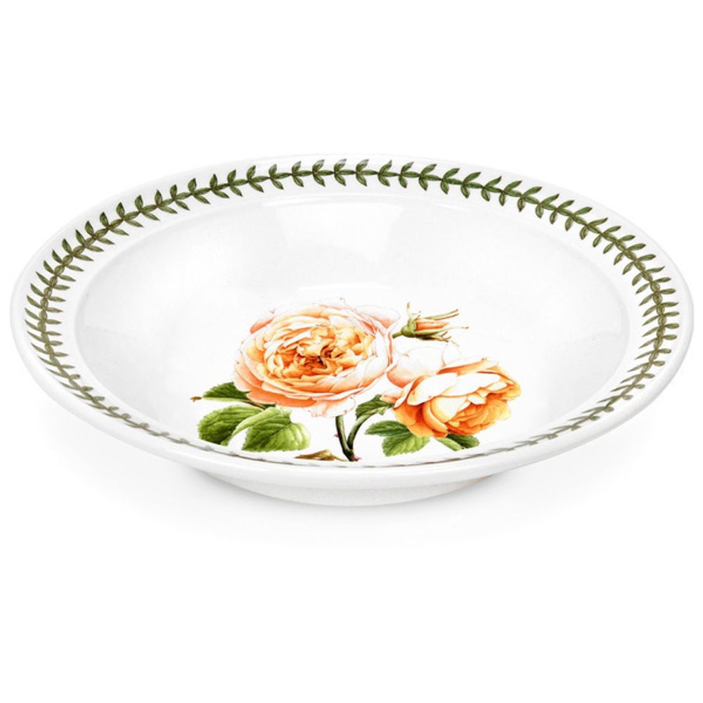 Тарелка суповая Portmeirion "Ботанический сад. Розы. Тамора,персиковая роза" 20см