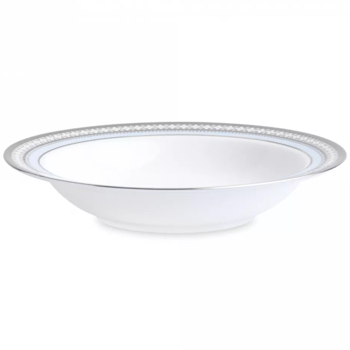 Чаша для десерта Noritake Трефолио, платиновый кант 15,7 см, фарфор костяной