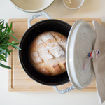 Кокот круглый, 3,8 л, 24 см, белый трюфель, La Cocotte, Staub