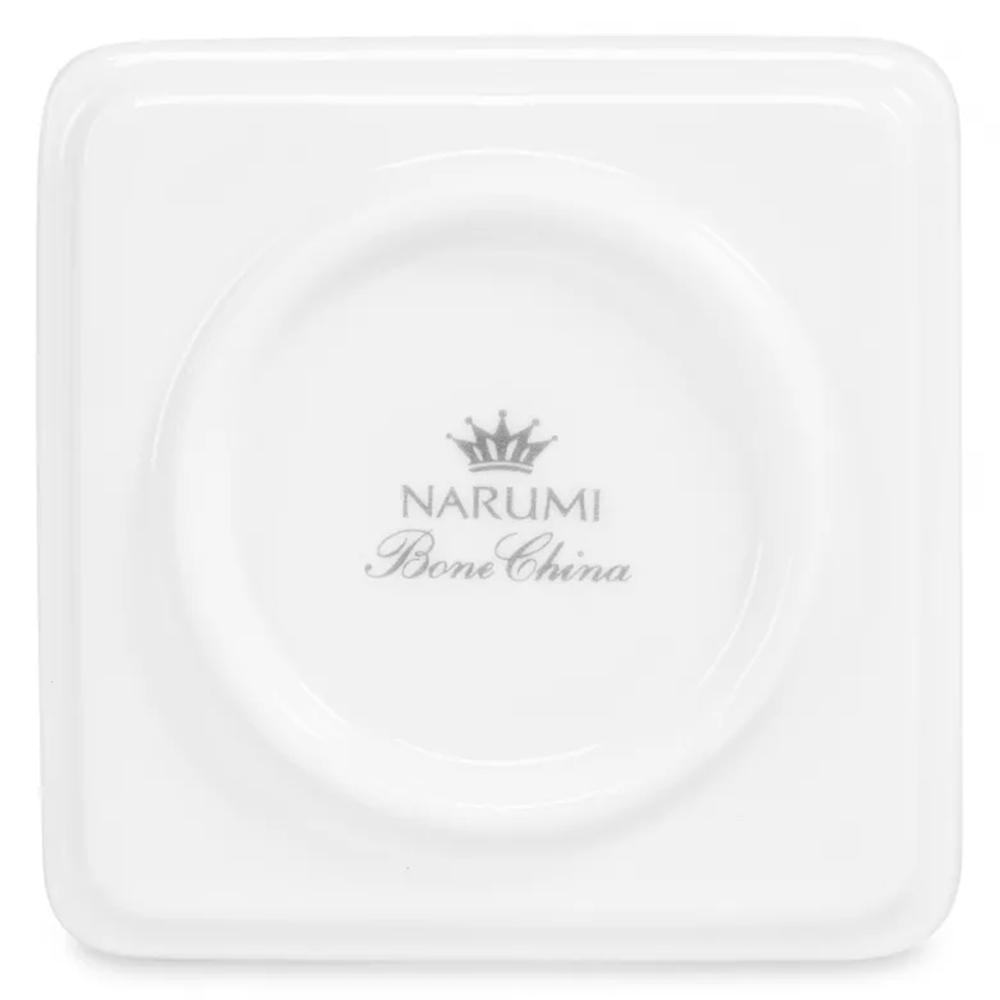 Соусник Narumi Белый декор 6 см, фарфор костяной