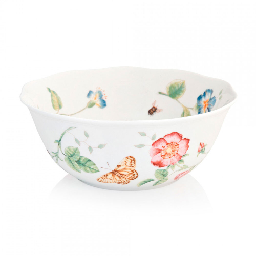 Салатник фарфоровый 1л, 17 см, LEN788576, Бабочки на лугу, Lenox
