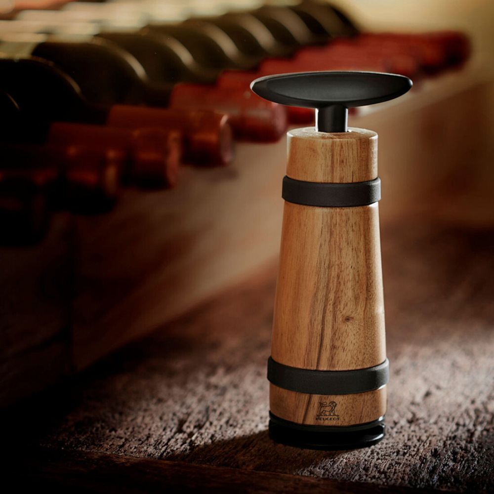 Штопор механический 18 см, орех, Barrel, Peugeot Vin