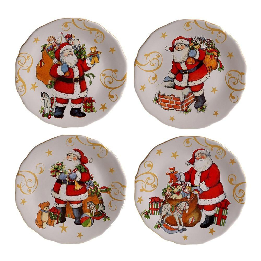Тарелка закусочная Мячик 23 см Certified Int. Винтажный Санта