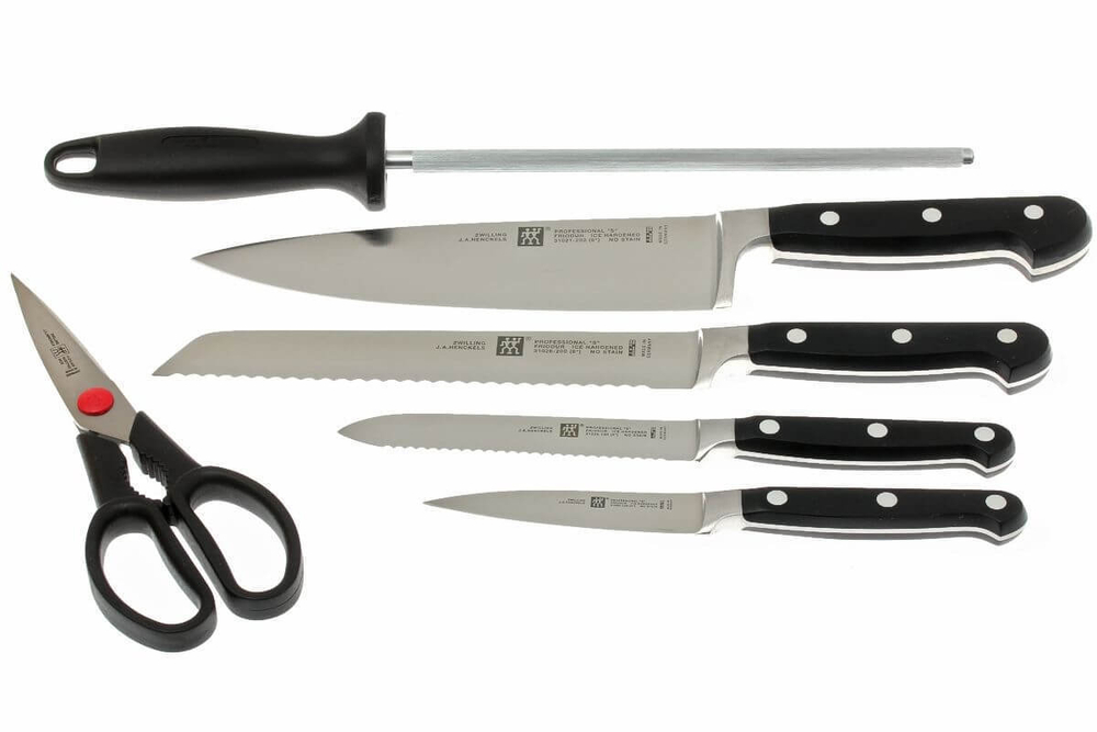 Набор ножей 7 предметов в подставке, Professional S, Zwilling