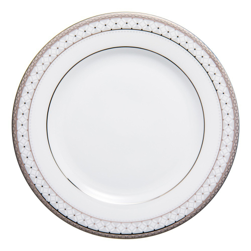 Тарелка десертная Noritake Рочестер Платиновый кант 16 см