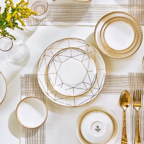 Набор обеденных тарелок 27 см, 6 шт, Gem Cut, Prouna