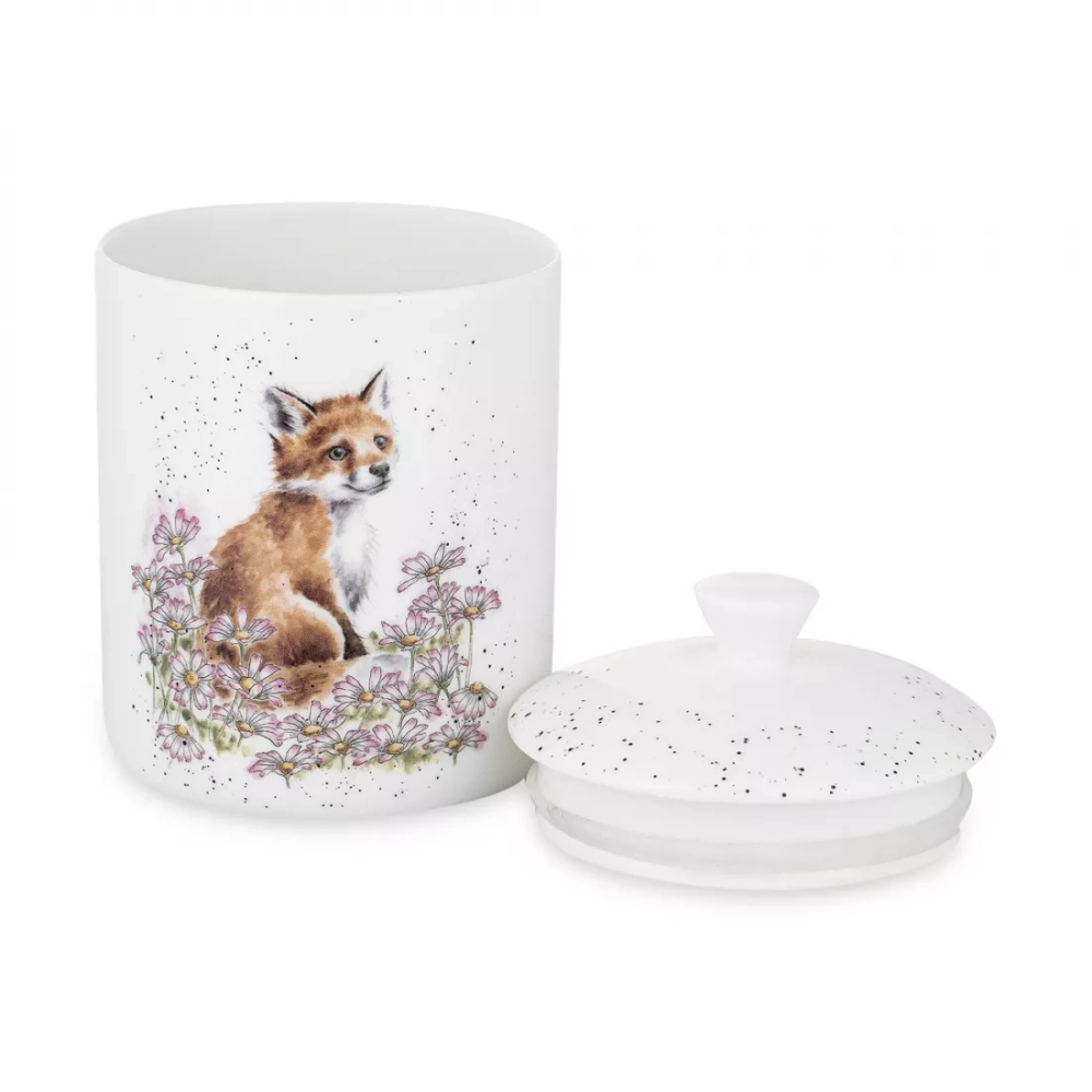 Банка для чая с крышкой "Забавная фауна. Лиса", 10х14.5 см, Wrendale Designs. Royal Worcester