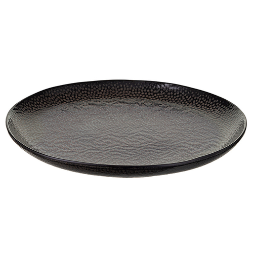 Набор обеденных тарелок Dots, 26 см, черные, 2 шт., Liberty Jones