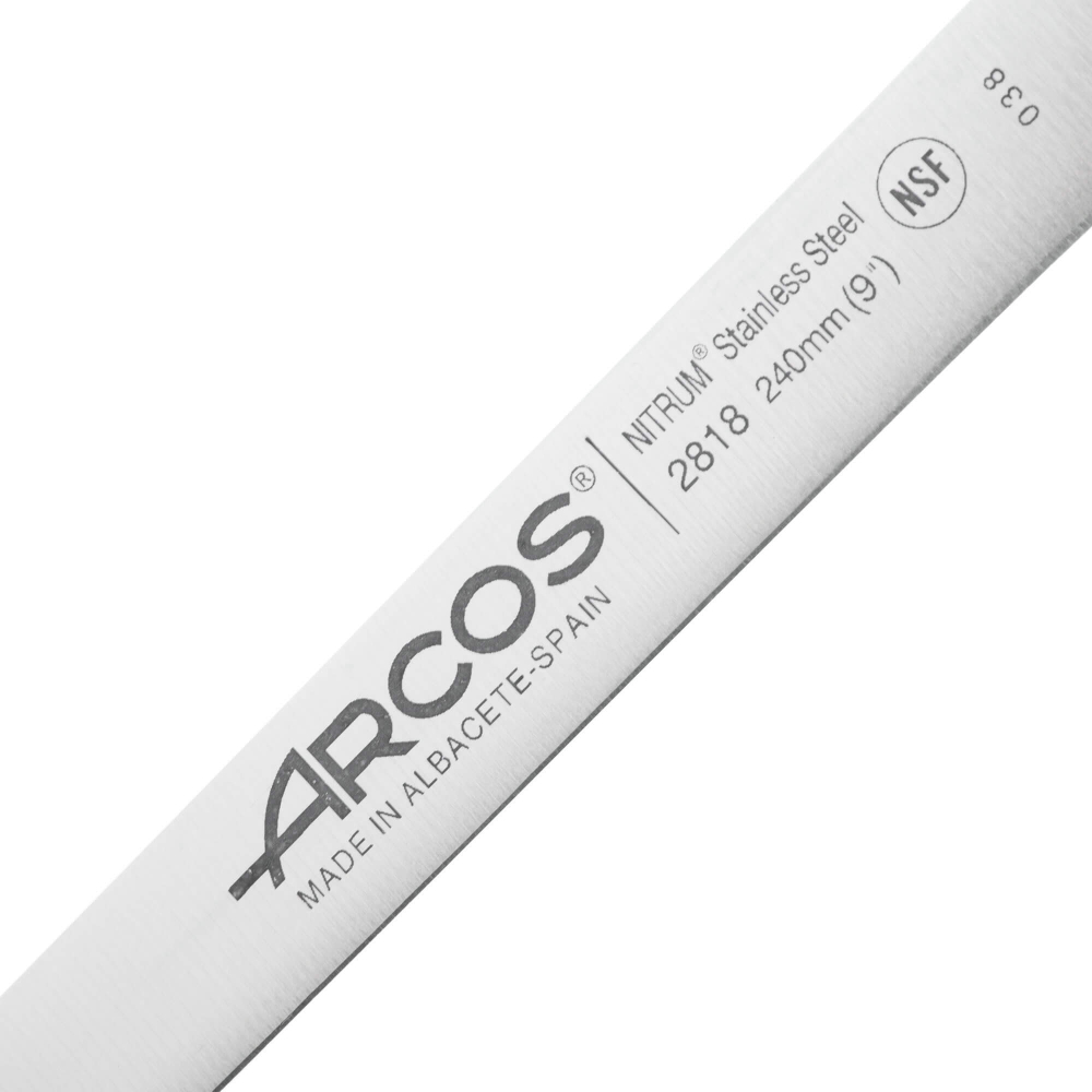 Нож для нарезки 24 см, из нержавеющей стали, 281801, черный, Universal, Arcos