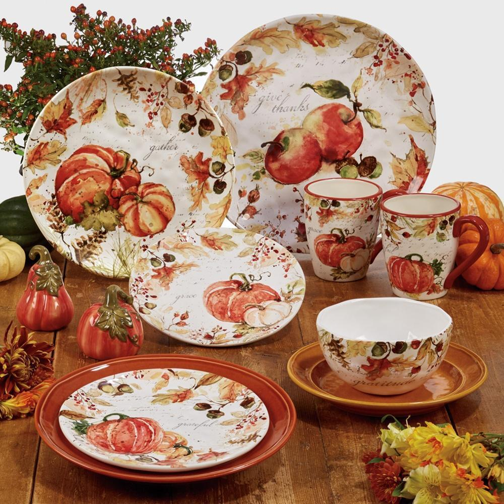 Тарелка подстановочная 33 см Certified Int. Осенние краски