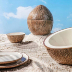 Тарелка обеденная 27х22,6 см Bordallo Pinheiro "Кокос"